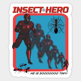 INSECT HERO Parody Retro Off Brand Boot Super Hero Funny Knock Off Sticker